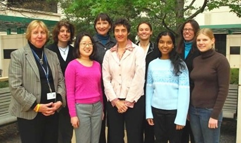 WISMAC members with Carla Shatz, Ph.D.
