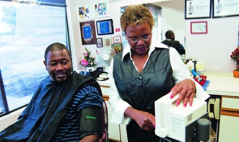 In a study called Barber-Assisted Reduction in Blood Pressure in Ethnic Residents (BARBER-1), UT Southwestern investigators found that patrons of black-owned barbershops who had their blood pressure regularly measured there and who were encouraged to follow up with their physicians were nearly nine times more likely to see a physician than patrons who were simply given hypertension literature.
