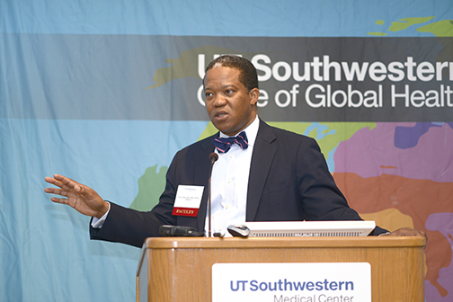 Dr. Fiemu N. Nwariaku, Associate Dean for Global Health, moderated the 2015 Office of Global Health Conference