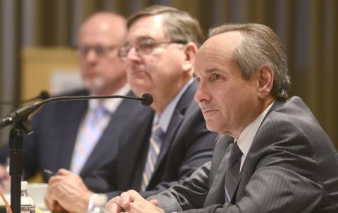 Dr. Daniel K. Podolsky, President of UT Southwestern, at a roundtable discussion on the 21st Century Cures Act.