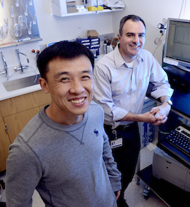 Dr. Lei Jiang (left) and Dr. Ralph DeBerardinis