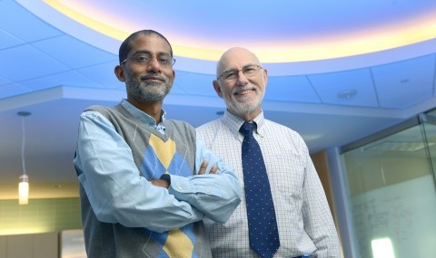 Dr. Sandeep Burma (left) and Dr. Jerry Shay