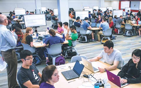 In 2015, UT Southwestern renovated the second floor of the South Campus Library into the largest team-based learning center of its kind in the U.S.