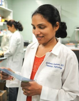 Former fellow and current faculty member, Dr. Jyothsna Gattineni