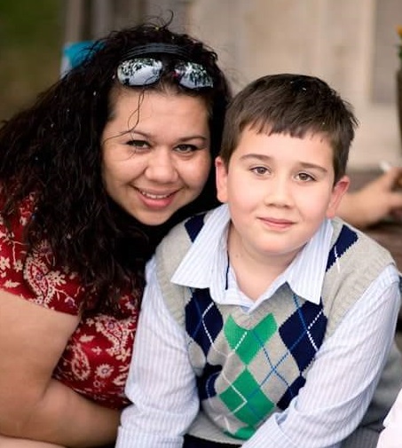 Lori Fullen and her son Lorenzo