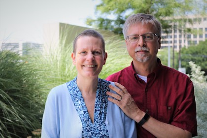 Wendy Casper and her husband Roger Duval