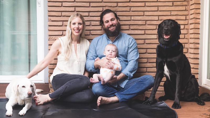 Catherine, husband Scott, and son Weatherby