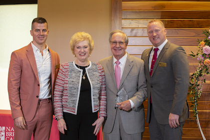 From left, Douglas Feil, Chief Programs Officer, Janelle Hail, Founder and Chief Executive Office, Dr. Phil Evans, and Kevin Hail, President and Chief Operating Officer.