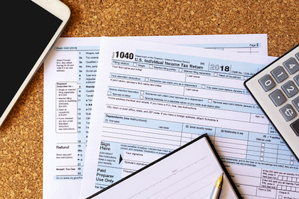 IRS 1040 form