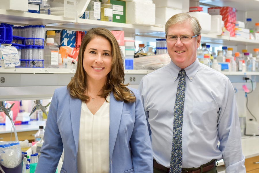 Jessalyn Ubellacker, Ph.D., and Sean Morrison, Ph.D., of the Children’s Medical Center Research Institute at UT Southwestern