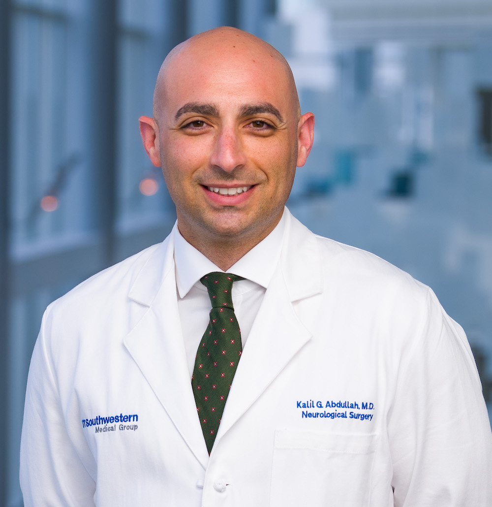 Photo of Kalil Abdullah, M.D., Assistant Professor of Neurological Surgery, was awarded $1.5 million to continue his work on malignant brain tumors.