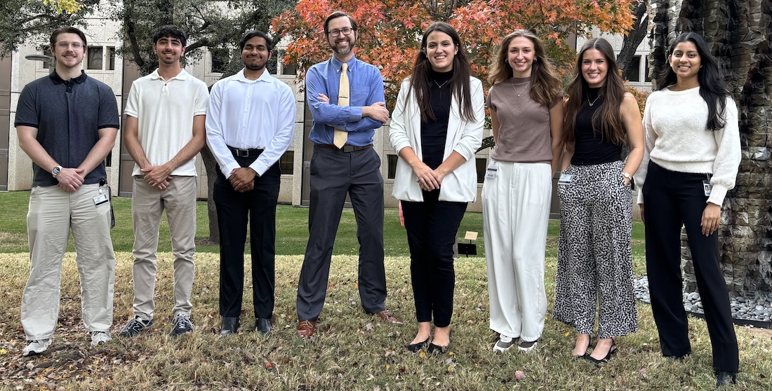 Dr. Tatara (center) and members of his UT Southwestern lab
