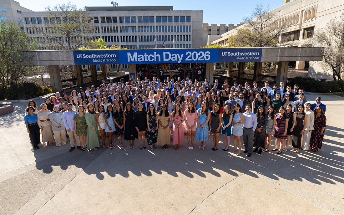 Medical students taking a photo for Match Day