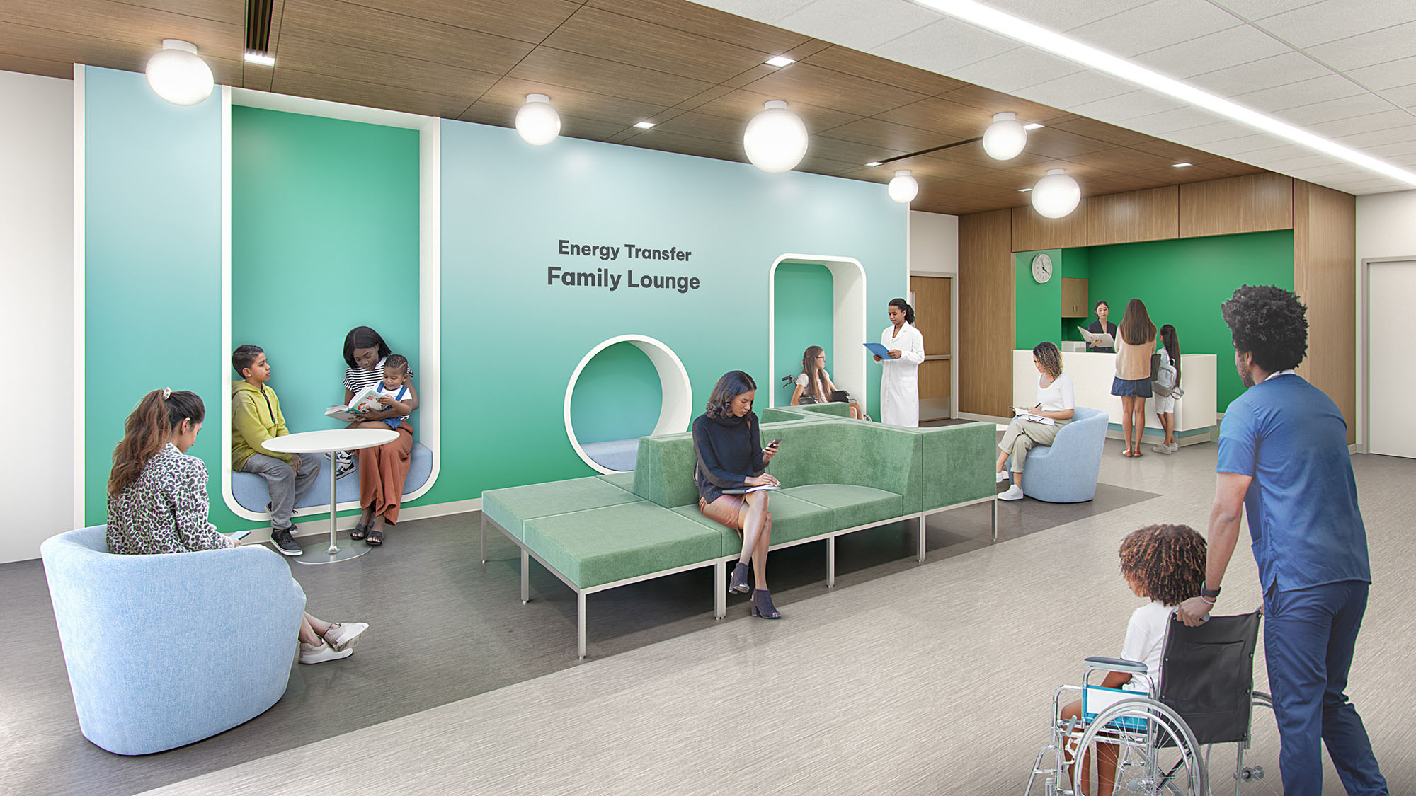 Image of people in a waiting room