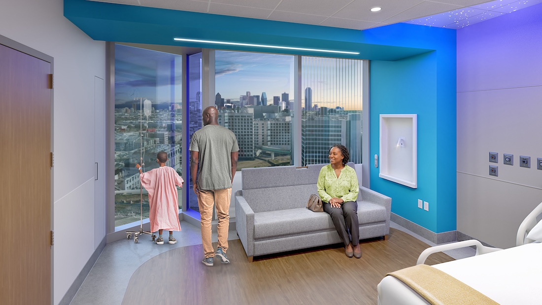 Rooms at the new hospital