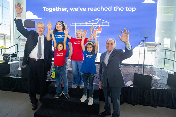 The leaders of Children&rsquo;s Health and UT Southwestern joined with pediatric patients