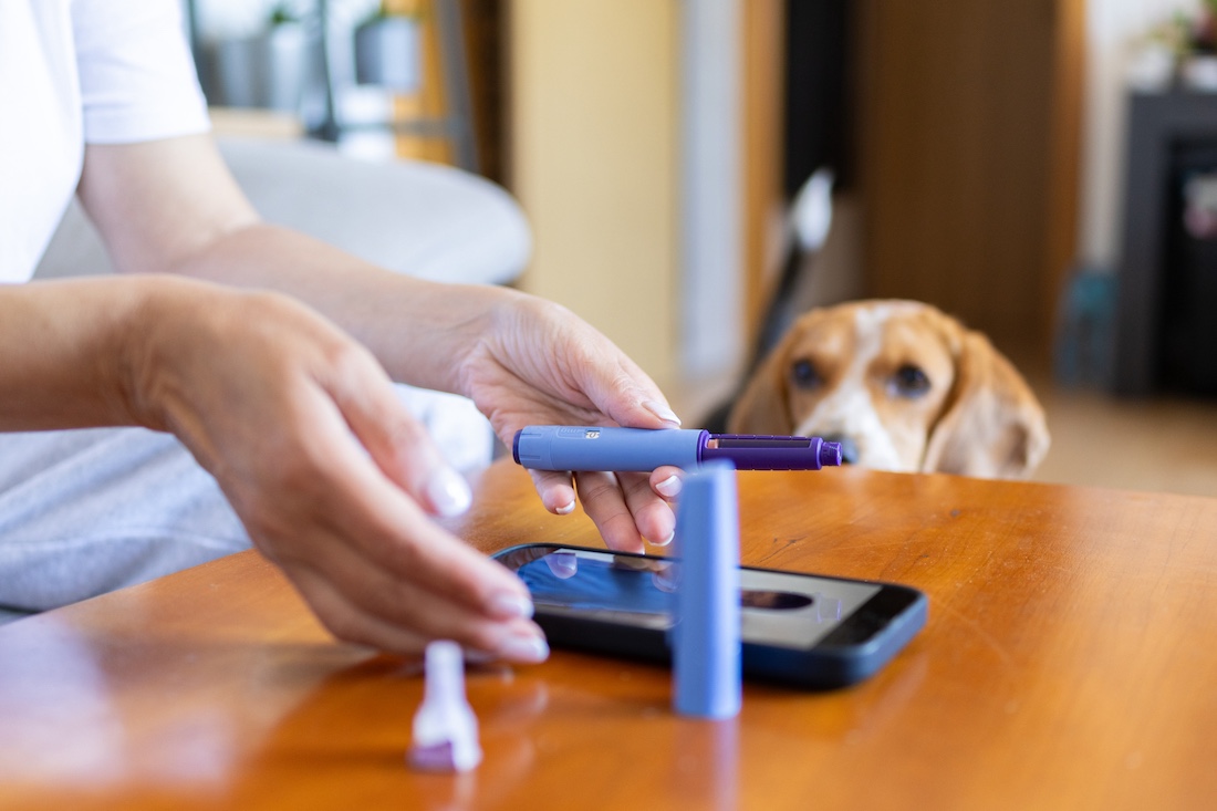 Woman having video call with doctor about semaglutide treatment for weight loss