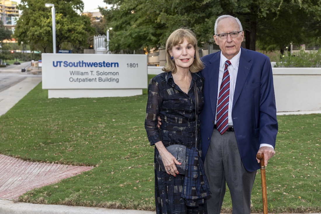 The Solomons at the Outpatient Building at UT Southwestern