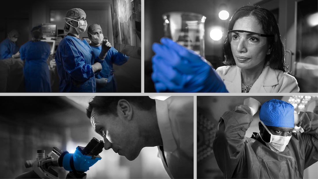 UTSW medical professionals in collage