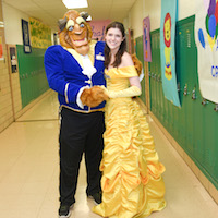 Belle, and the Beast, were played by UT Southwestern Medical School students.