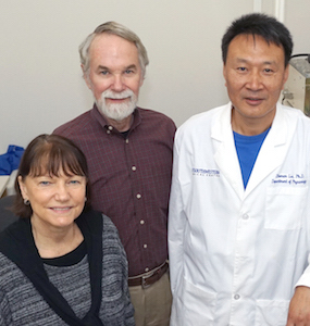 (l-r) Drs. Kristine Kamm, James Stull, and Zhenan Liu
