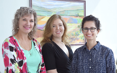Drs. Kim Orth, Nicole De Nisco, and Marcela de Souza Santos