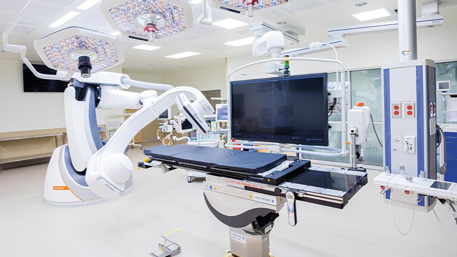 Surgical suite at Clements University Hospital