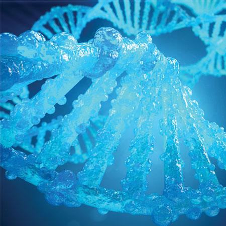 Abstract image of dna strands