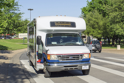 Shuttle stops change around South Campus during former Parkland demolition