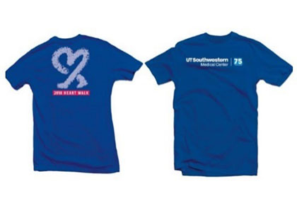 2018 Heart Walk T-shirt distribution schedule