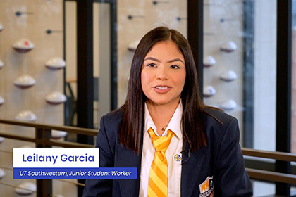 Video: Cristo Rey student shares what UTSW student program has meant to her