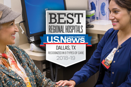 UTSW ranked No. 1 Hospital in DFW for second consecutive year