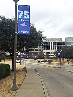 75th anniversary pole banners