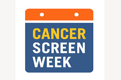 Calendar page showing Cancer Screen Week