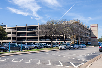 A UT Southwestern parking garage